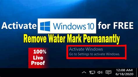 Remove activate windows watermark github